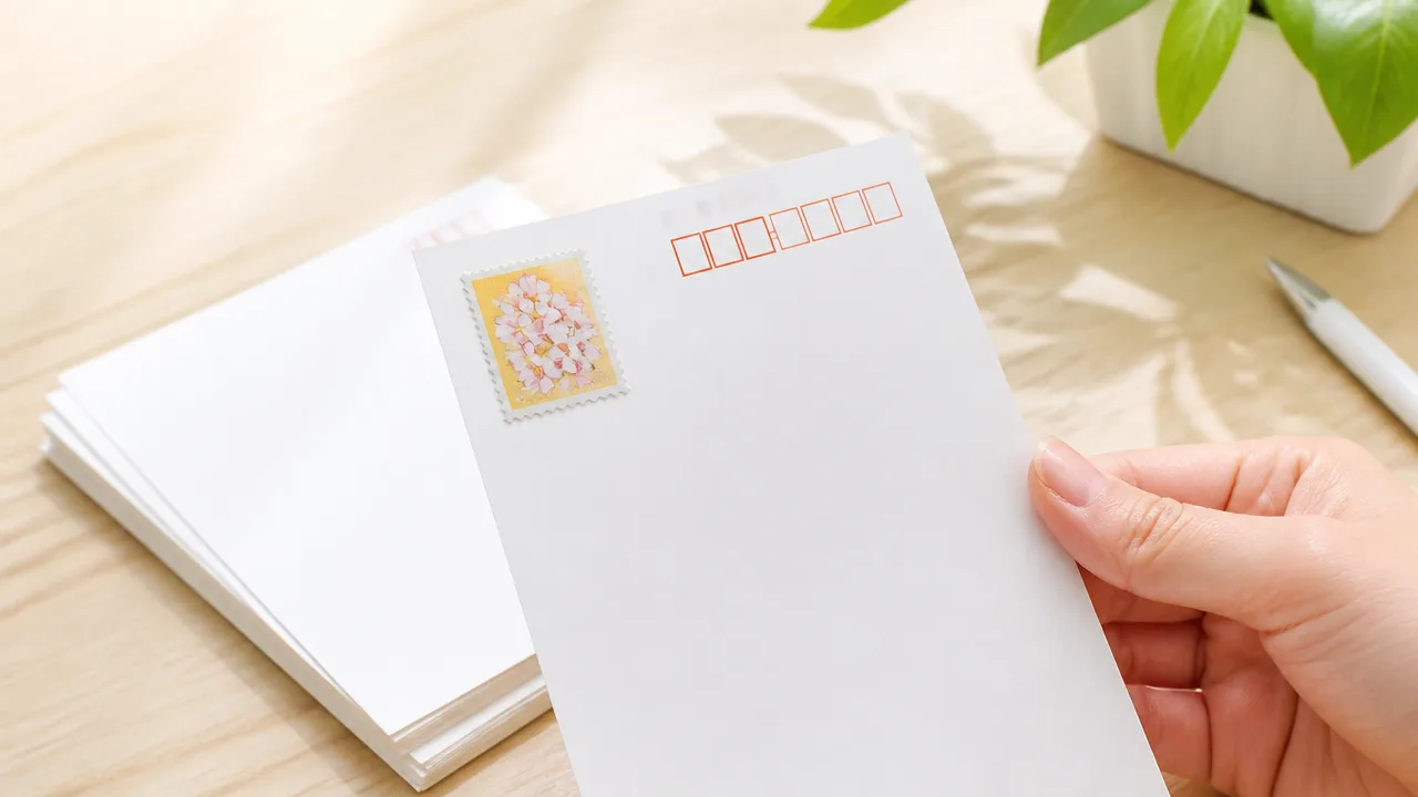 はがきに切手を貼る場所がないときは?正しい位置と送り方を解説