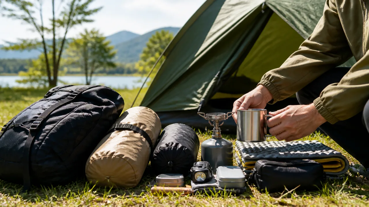 ソロキャンプの荷物を減らすコツ|身軽に楽しむ厳選術